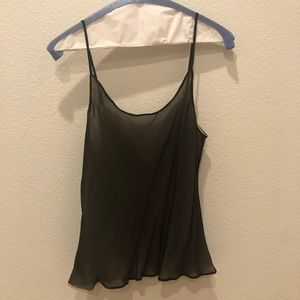 Sheer Black Cami with Nude Lining